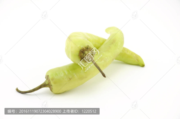 一對香蕉椒；也許在愛情中。香蕉椒甜，有時熱。辣椒家族成員。