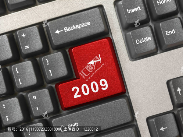帶有2009鍵的計(jì)算機(jī)鍵盤