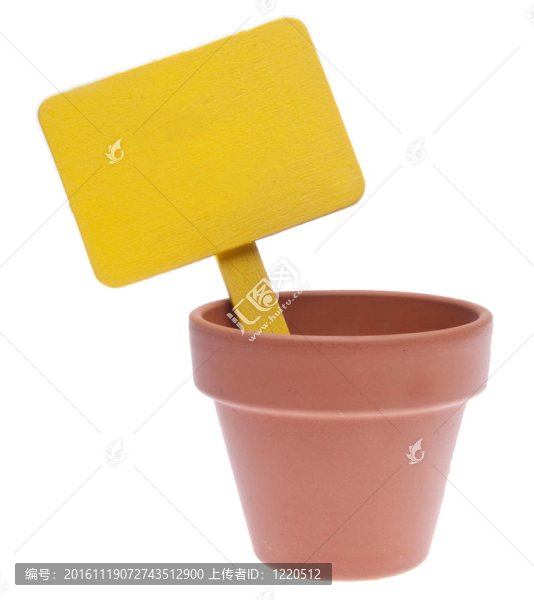 Clay,Pot與Blank,Yellow,Sign