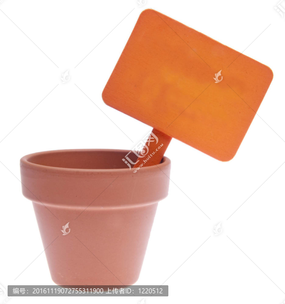 Clay,Pot與Blank,Orange,Sign
