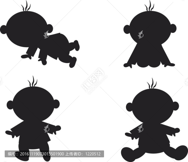 設(shè)置圖標(biāo)與嬰兒；黑色