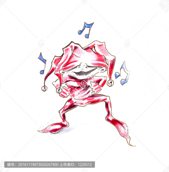 紋身藝術(shù)小品；小丑；小丑