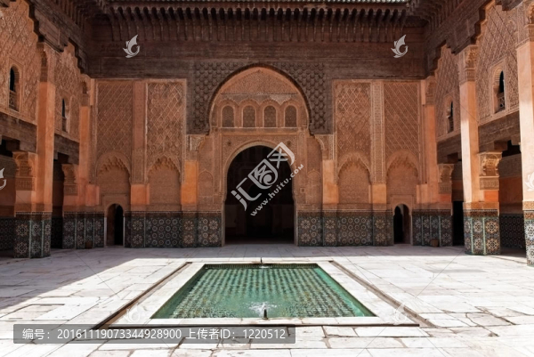 Ben,Youssef,Madrasa；馬拉喀什。