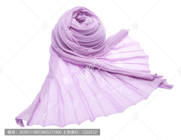 紫色的圍巾