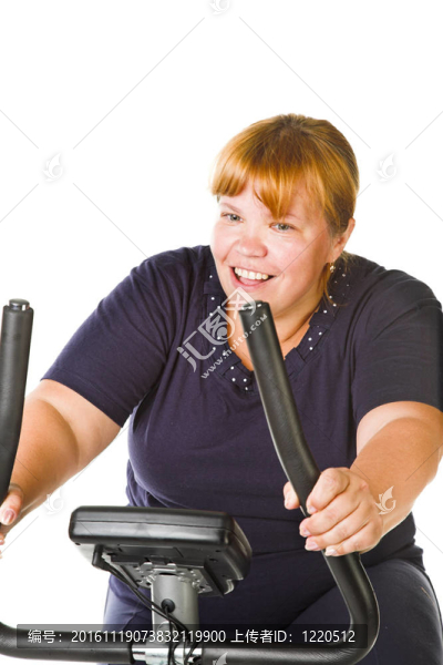 累了的胖女人