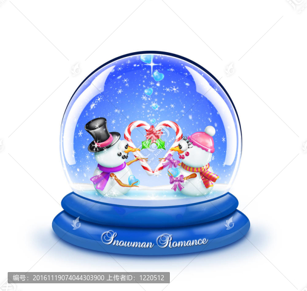 雪人糖果手杖愛雪球