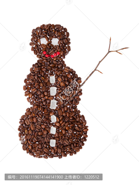 咖啡的雪人