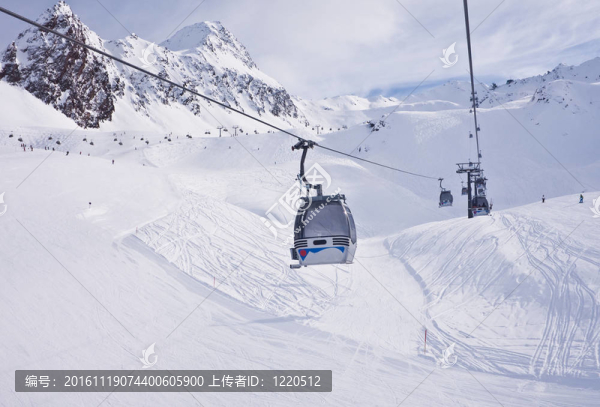 滑雪場hohrgurgl。奧地利