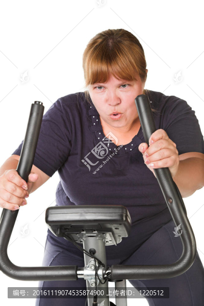 累了的胖女人
