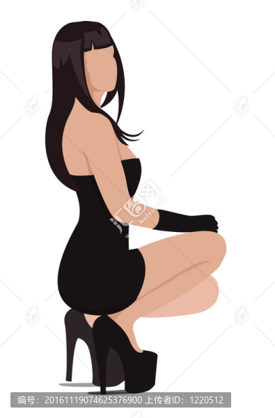 性感女人的插畫(huà)