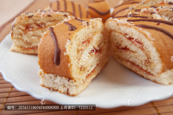 鏡頭切片卷圍繞著白巧克力板