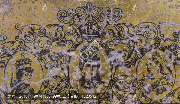 舊貨英國(guó)茶金屬盒背景