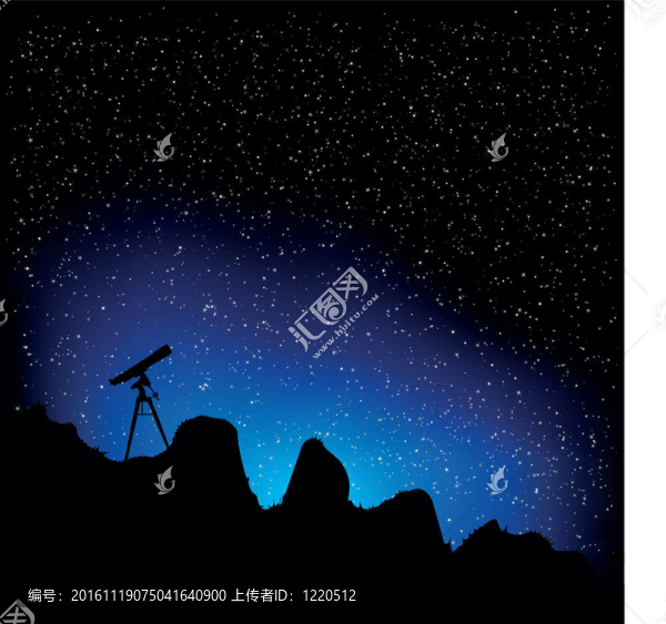 望遠(yuǎn)鏡和星星