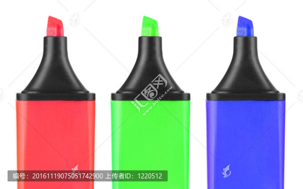 一套彩色熒光筆