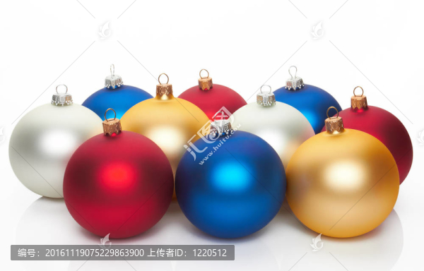 白色圣誕球