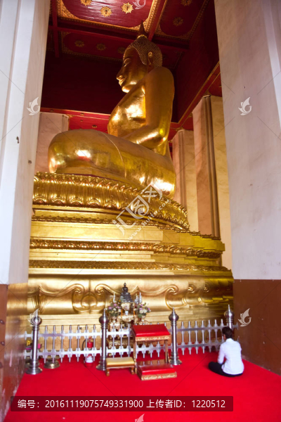 著名的寺Wat,Phra,Si,sanphet；在Ajutthaya皇家宮殿