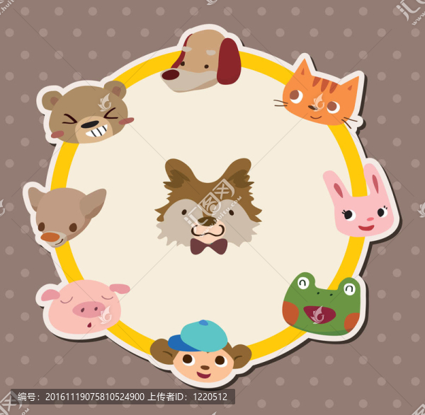 卡通動物卡