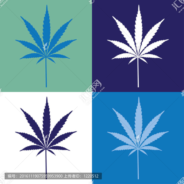 四大麻葉插圖