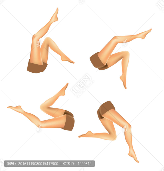 設(shè)置梯度網(wǎng)格現(xiàn)實(shí)女人腿-插圖