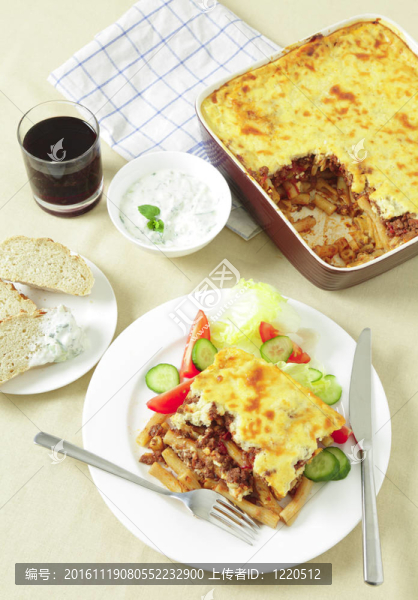 從上面的酒館吃飯Pastitsio