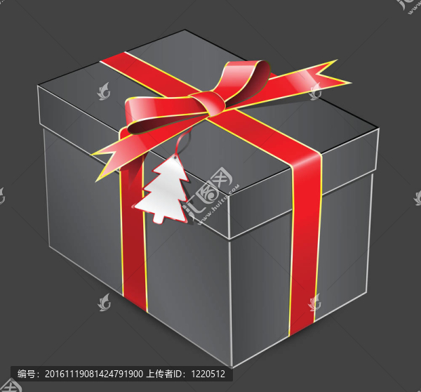 紅色蝴蝶結(jié)的禮品盒