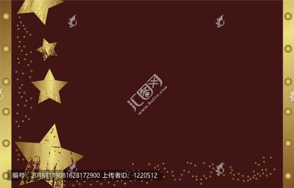 紅色背景上的圣誕星