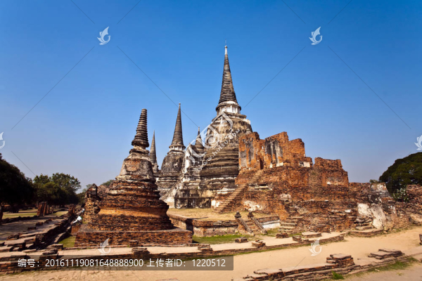 著名的寺Wat,Phra,Si,sanphet-匯圖網(wǎng) www.fosd68.com 著名的寺Wat,Phra,Si,sanphet