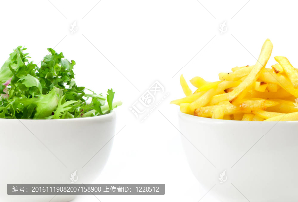 健康或不健康的食物