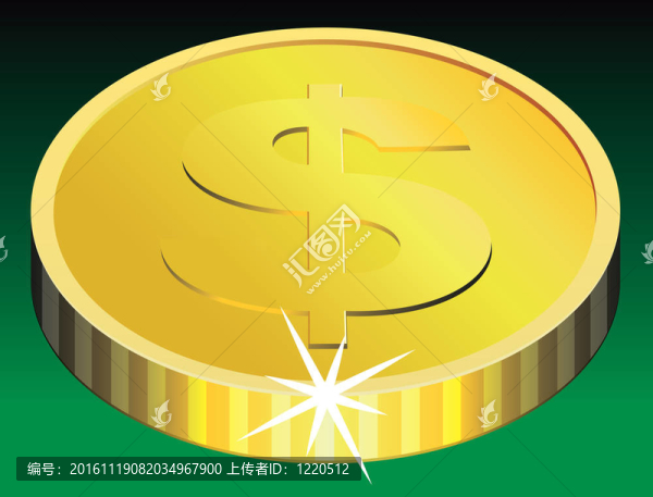 金色的硬幣