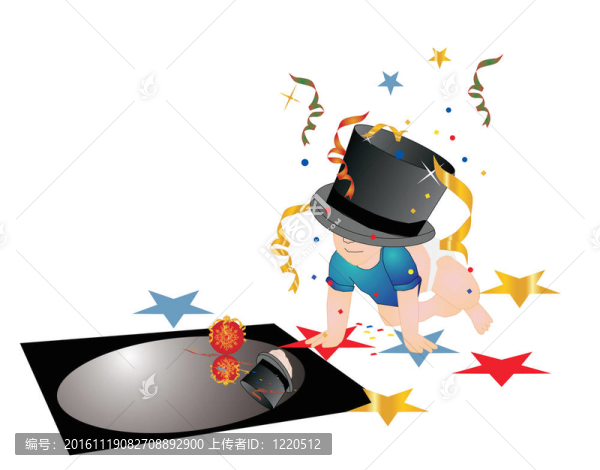 嬰兒的慶祝反映..