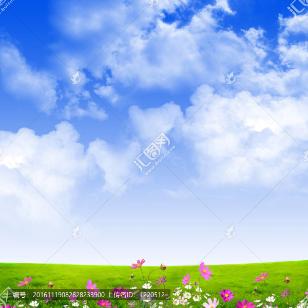 藍色天空的精致景觀