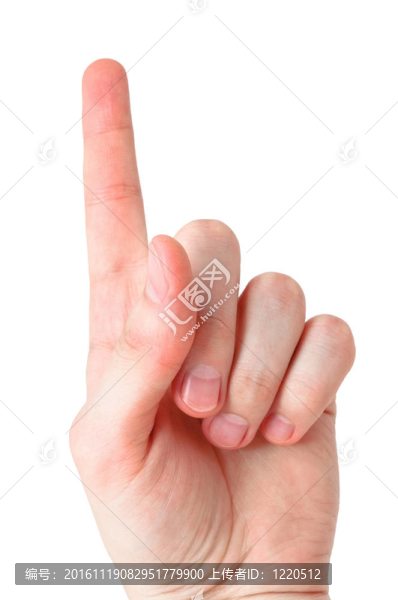 手臂制作指數(shù)；白色背景隔離