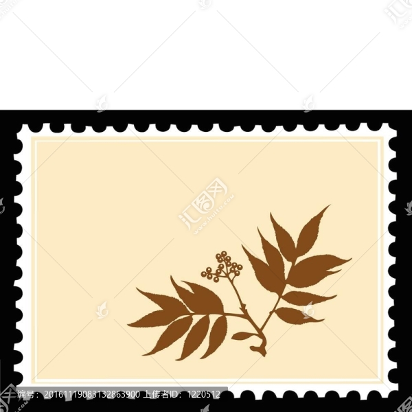 黑色背景郵票