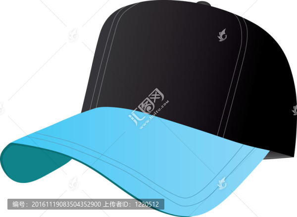 黑色和藍(lán)色棒球帽