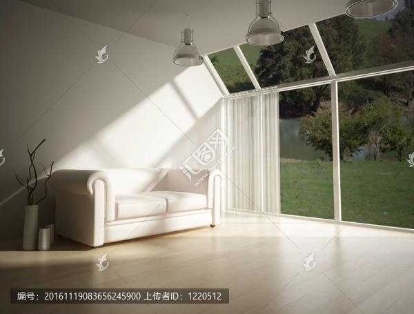 現(xiàn)代室內(nèi)與白色領(lǐng)袖沙發(fā)