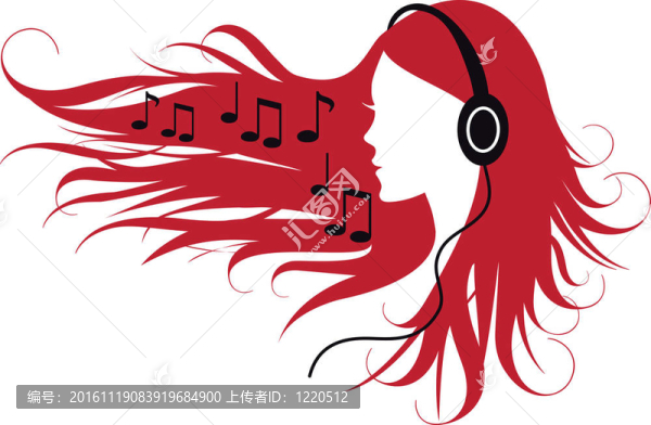 女人聽音樂
