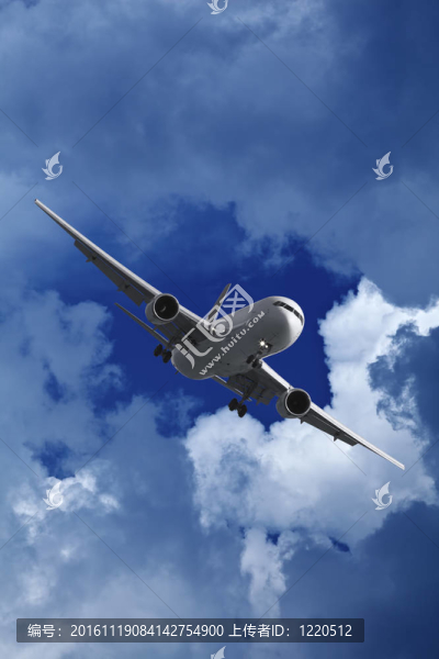 天空中的噴氣飛機(jī)