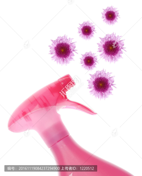 環(huán)保清潔瓶噴涂花卉