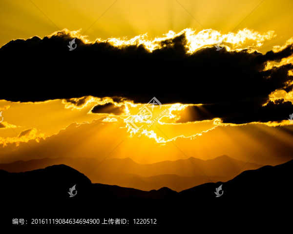 山上的日落-匯圖網(wǎng) www.fosd68.com 山上的日落