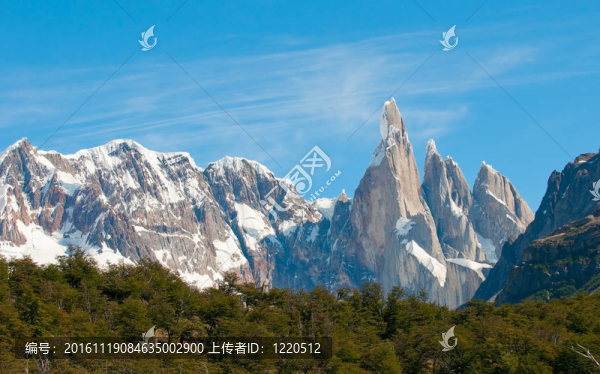 Cerro,Torre山；巴塔哥尼亞；阿根廷
