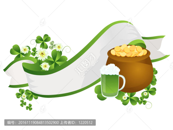 圣帕特里克日絲帶