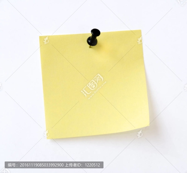 孤立的黃色字條