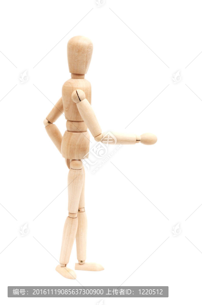 一個木制的模特