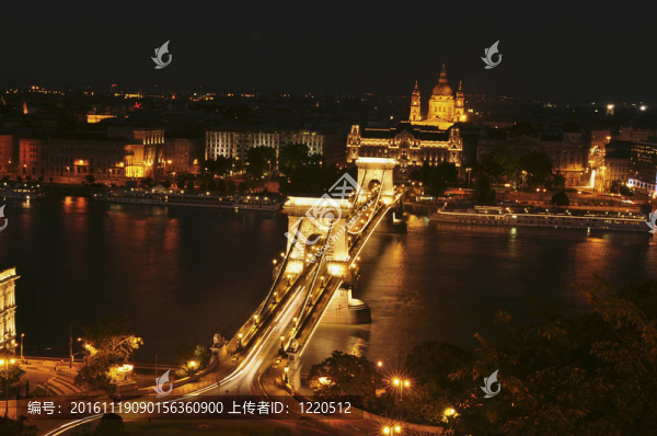 夜間的外鏈橋觀