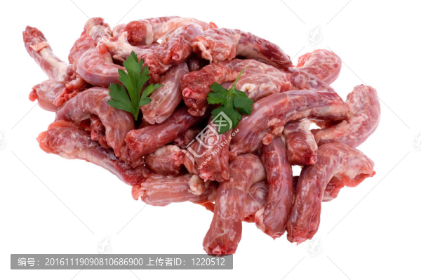 白色背景雞肉