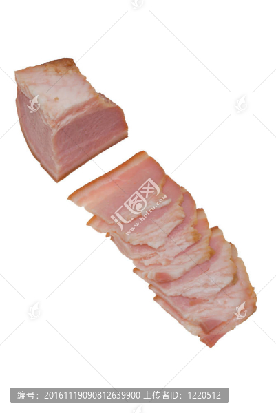 切咸肉。