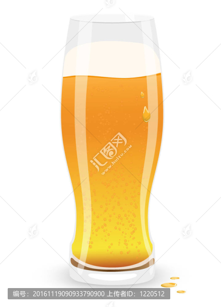 啤酒。插畫。