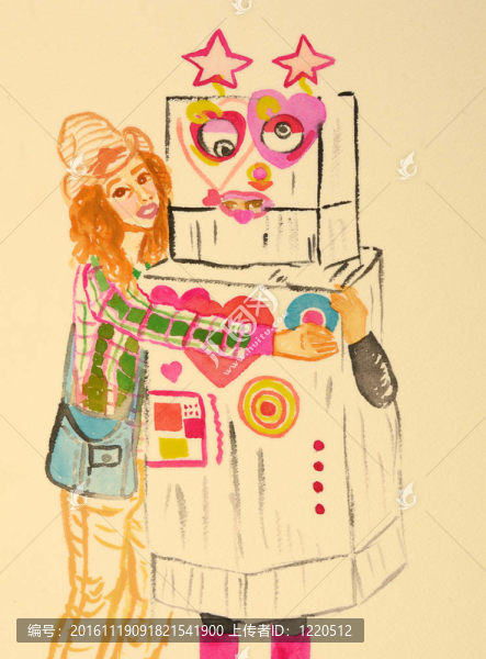 鄉(xiāng)下女孩和一個(gè)機(jī)器人-匯圖網(wǎng) www.fosd68.com 鄉(xiāng)下女孩和一個(gè)機(jī)器人