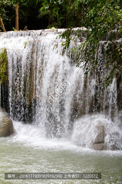 Erawan,Waterfall；Kanchanaburi；泰國