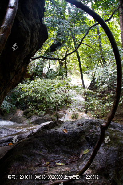 Erawan,Waterfall；Kanchanaburi；泰國